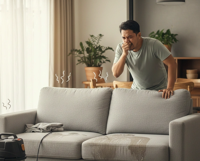 Penyebab Sofa Bau Setelah Dicuci